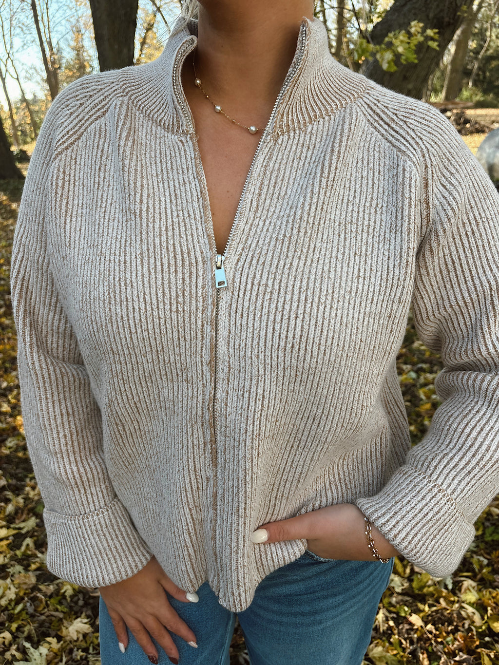 Fireside Zip-Up Cardigan