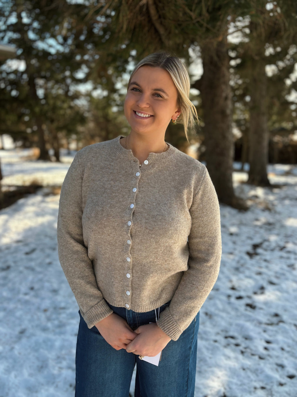 Brown Sugar Button Cardigan