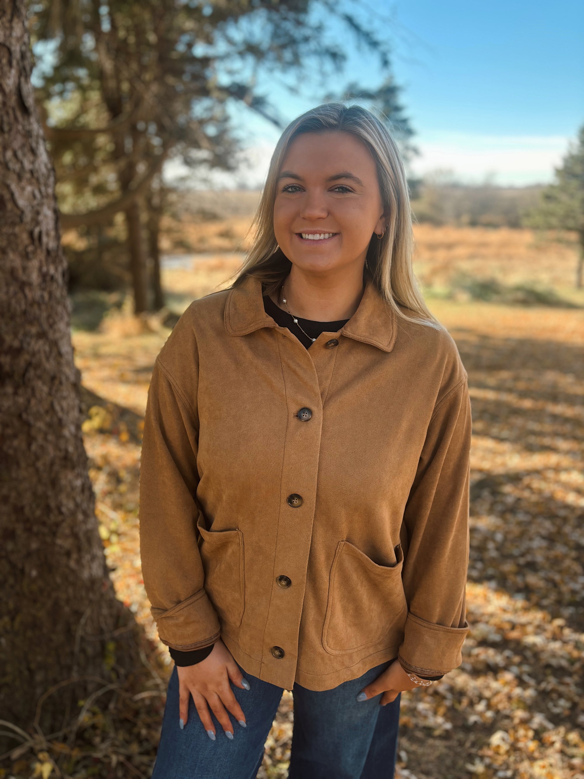 Golden Hour Suede Jacket