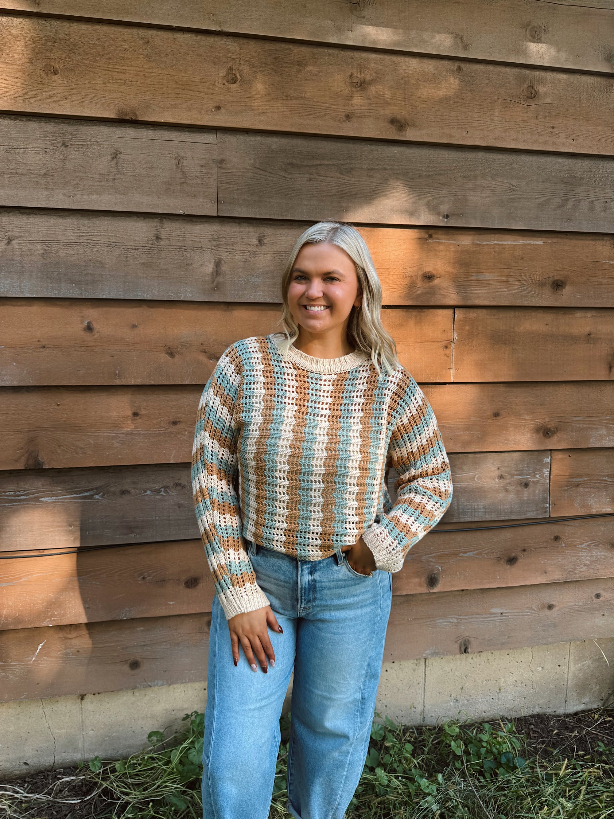 Cinnamon Pine Knit Sweater
