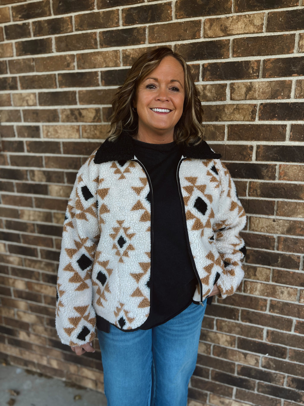 Cozy Canyon Zip Up Sherpa