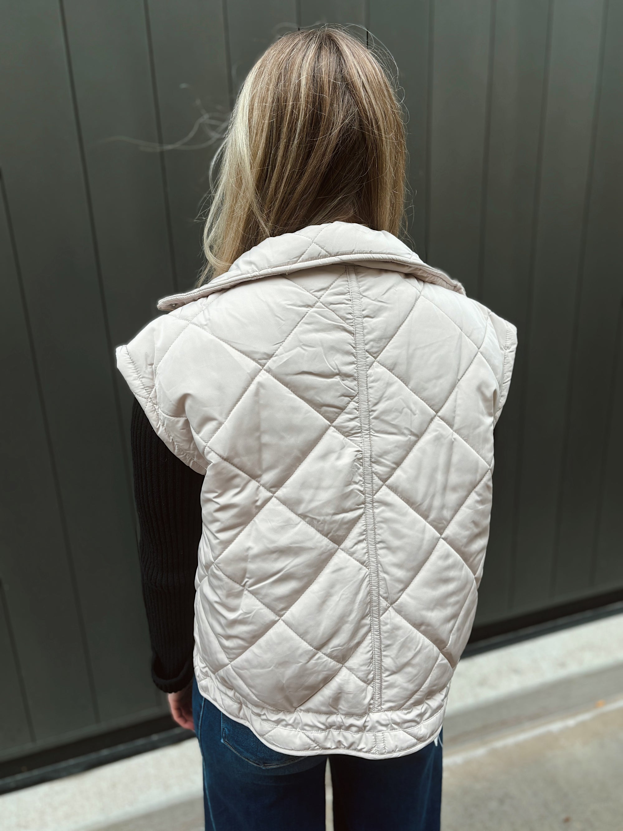 Alpine Taupe Puffer Vest