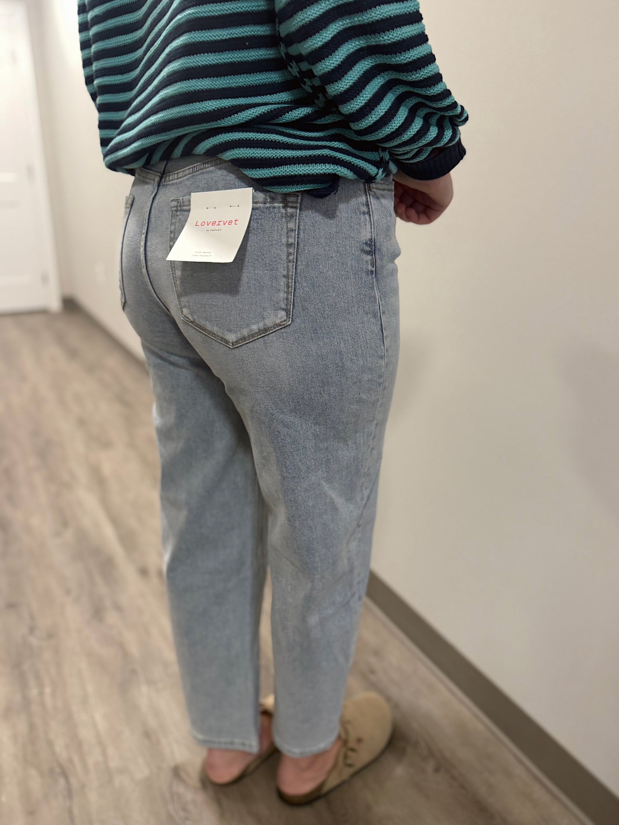 Vervet High Rise Light Wash Barrel Jeans