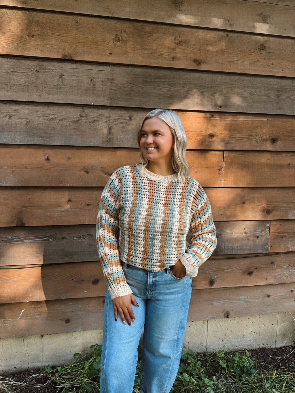 Cinnamon Pine Knit Sweater